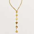 Collier Tresse Multi Coeurs Descendant