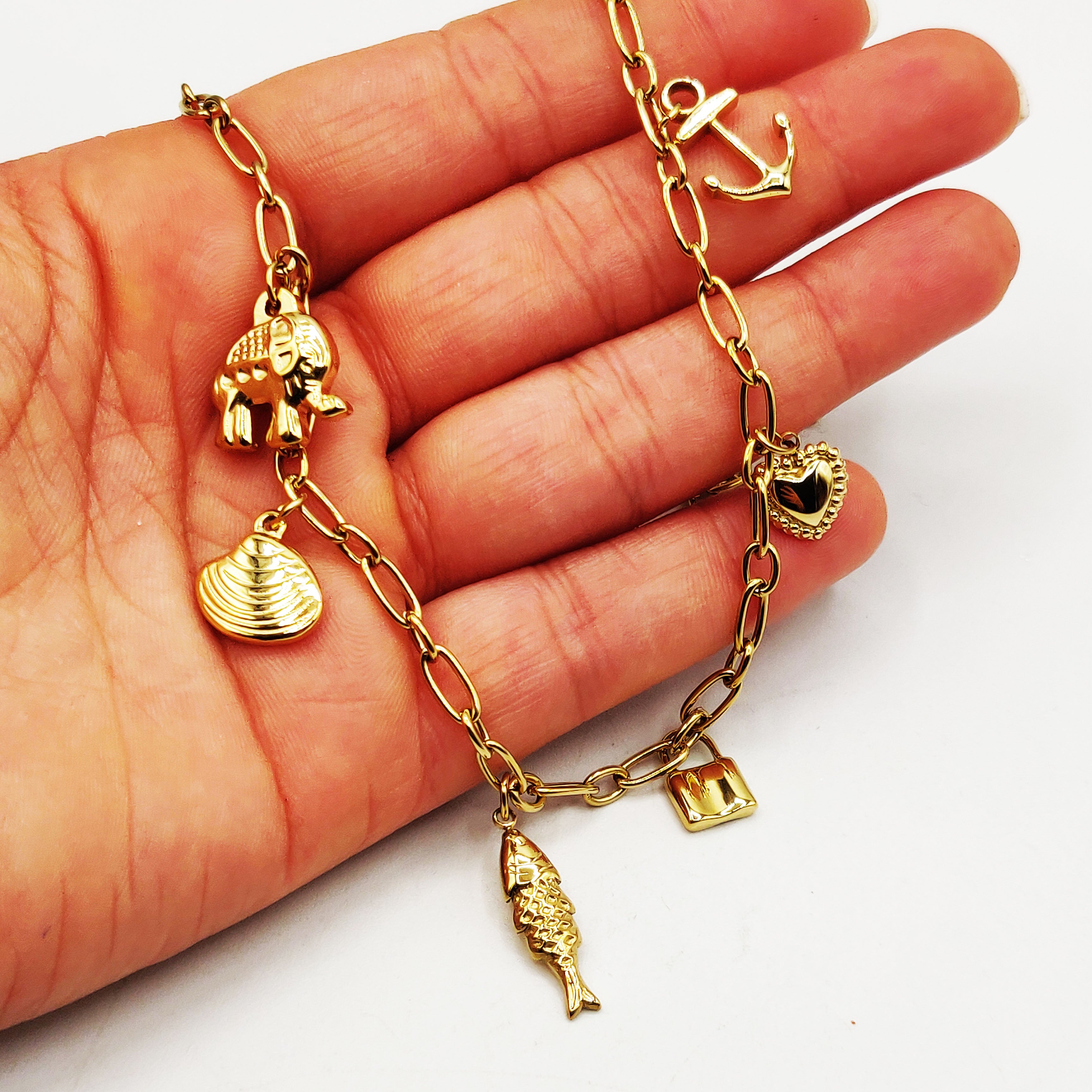 Collier Chaîne Bibelots Animaux Luxe