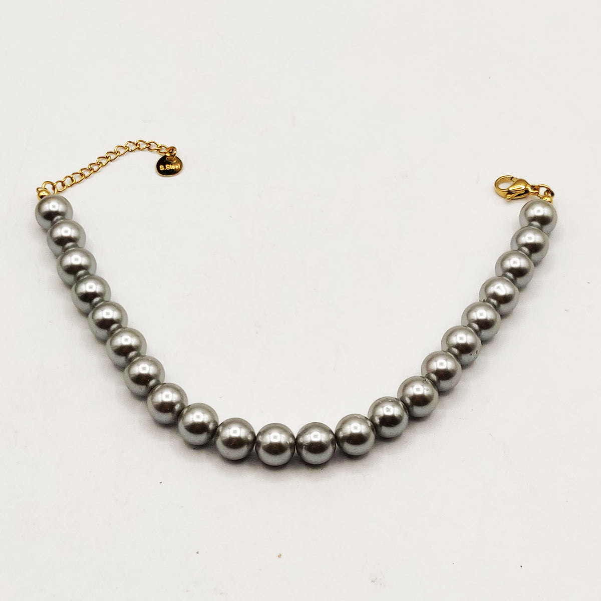 Bracelet Perles d'imitation Argentées