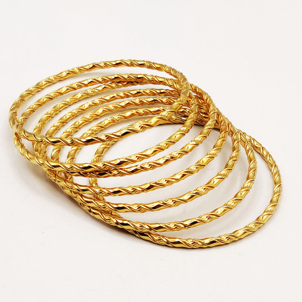 7 Bracelets Rigides Vagues