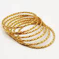 7 Bracelets Rigides Vagues