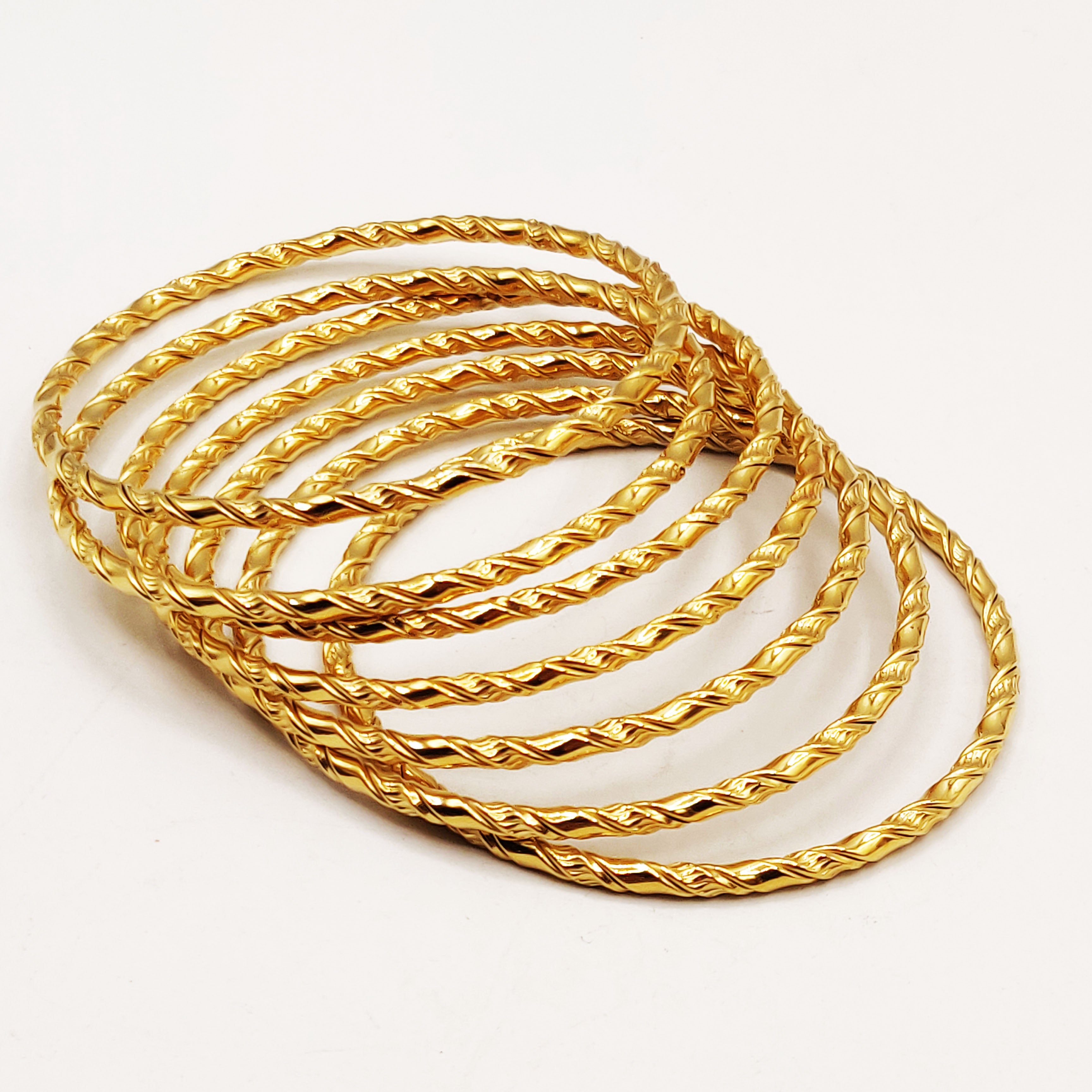 7 Bracelets Rigides Vagues