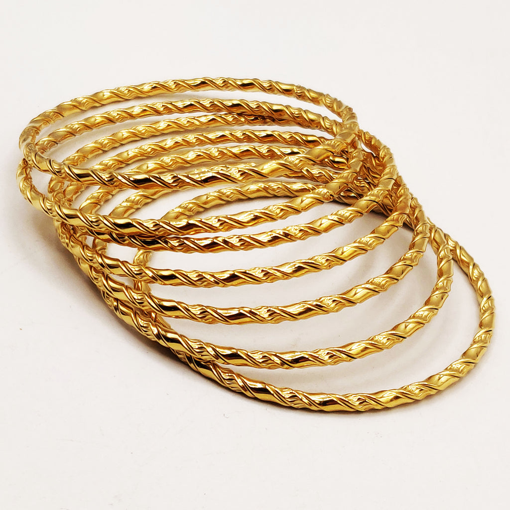 7 Bracelets Rigides Vagues