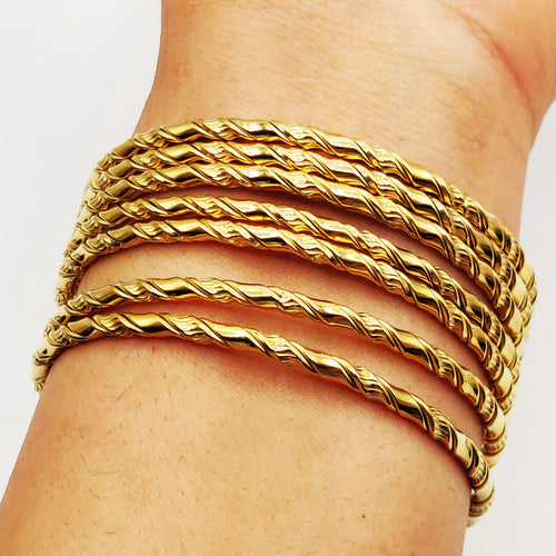 7 Bracelets Rigides Vagues