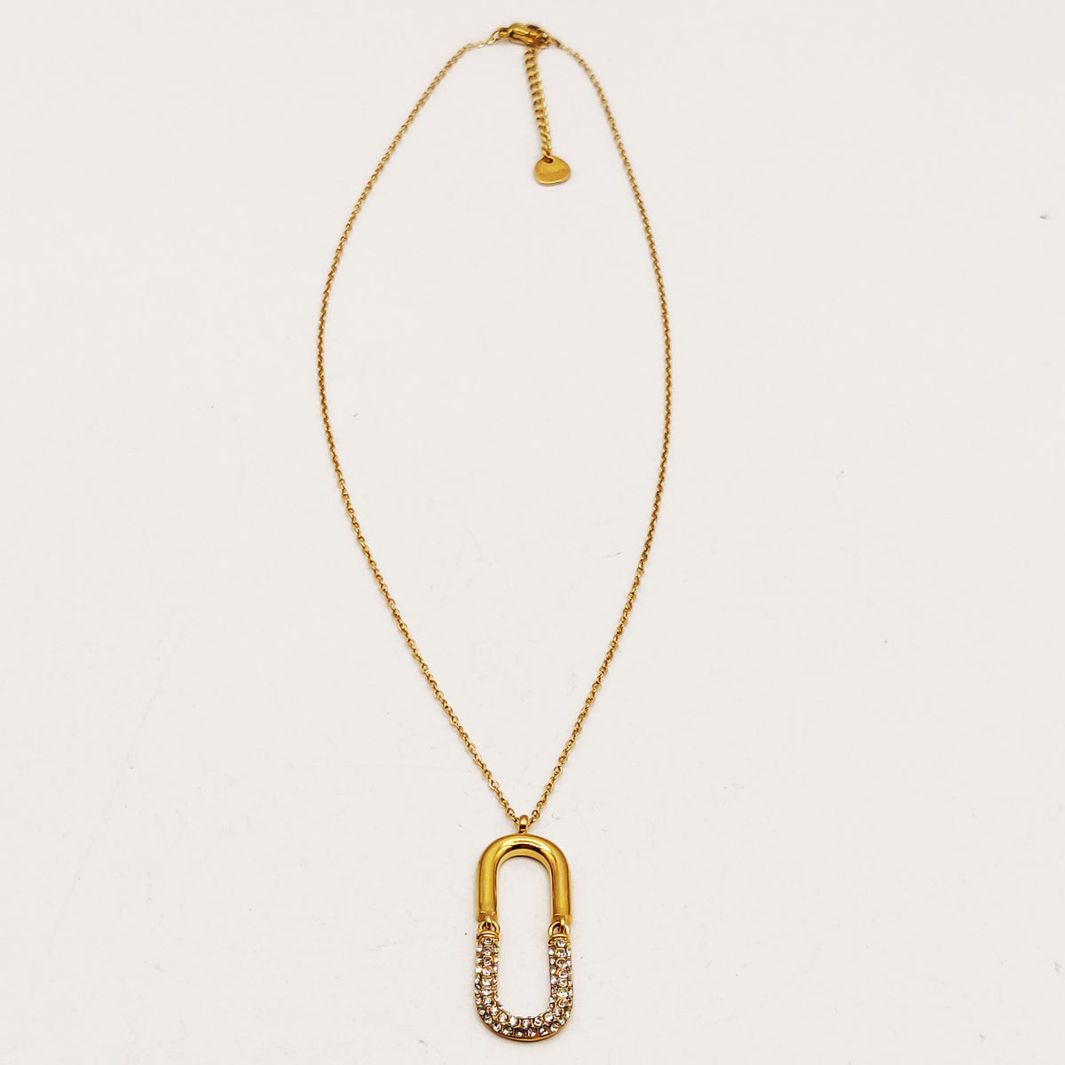 Collier Double U Luxe Cristaux