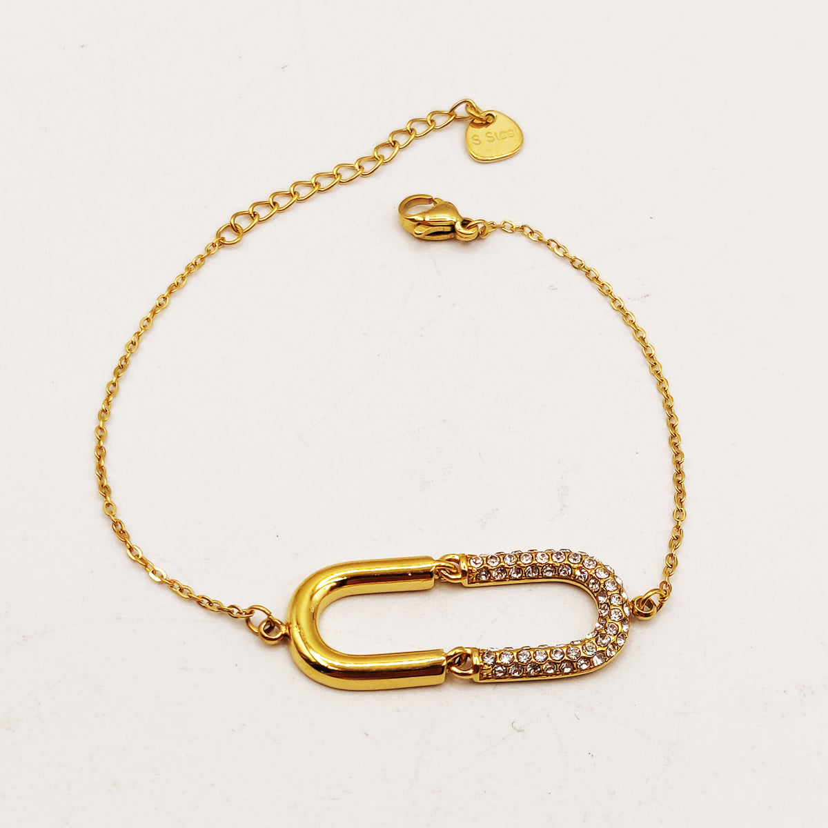 Bracelet Double U Luxe Cristaux