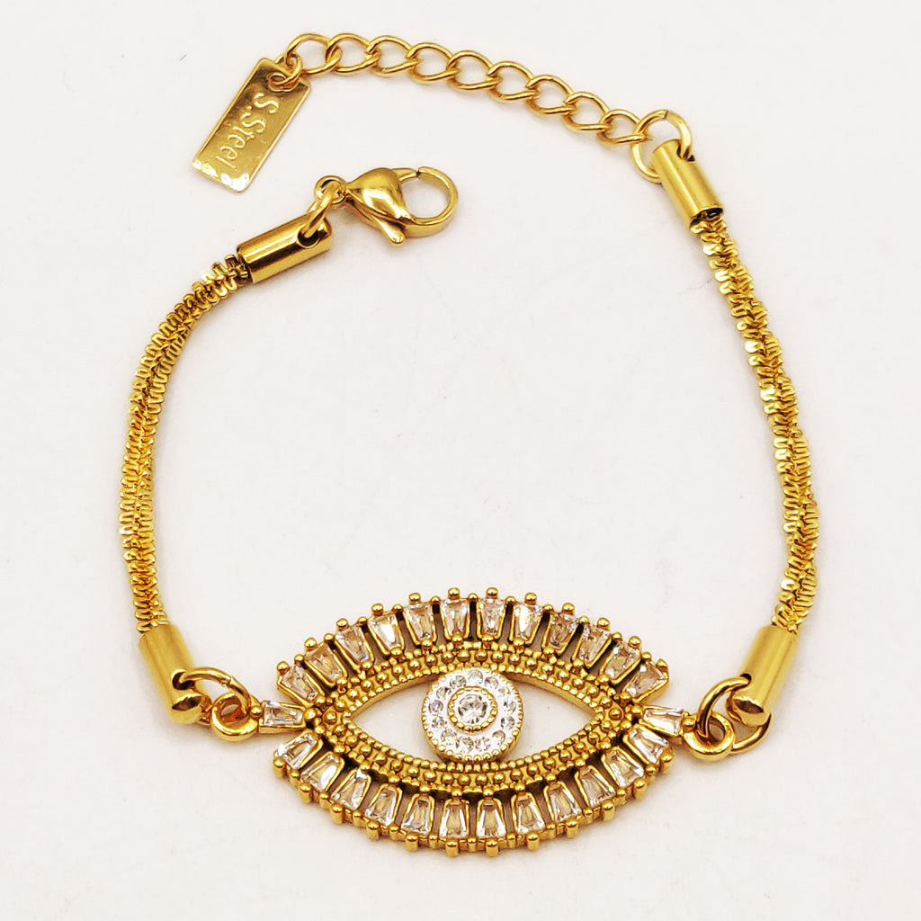 Bracelet Grand Oeil Tout en Cristaux Luxe