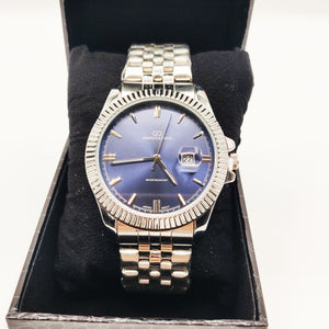 Montre Homme Giorgio & Dario EU6413 Bracelet Argenté Fond Bleu