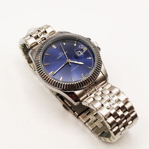 Montre Homme Giorgio & Dario EU6413 Bracelet Argenté Fond Bleu