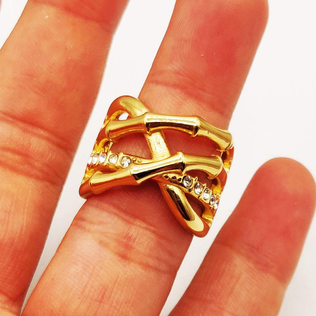 Bague Multi Os Luxe et Cristaux