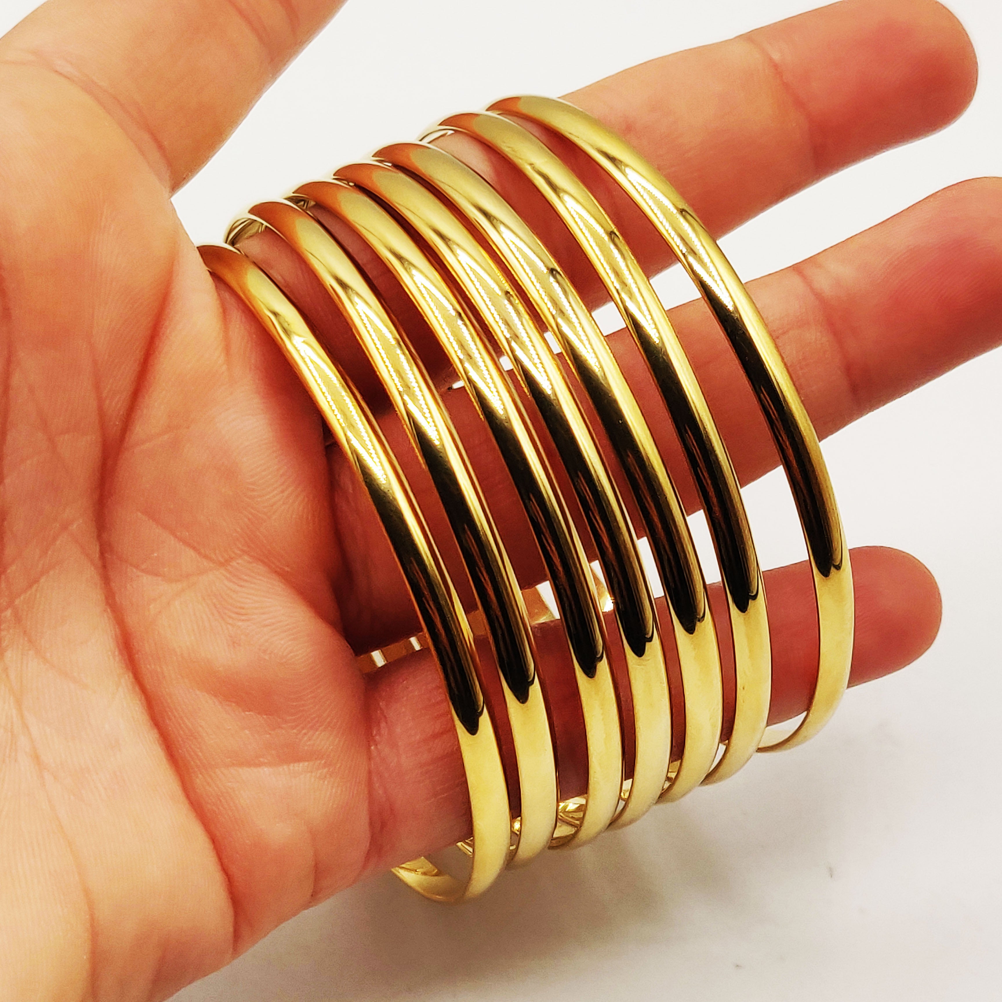 7 Bracelets Rigides Simples