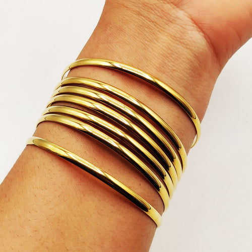 7 Bracelets Rigides Simples