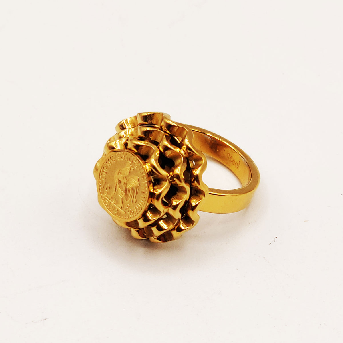Bague Motif Oriental Louise Coq Luxe