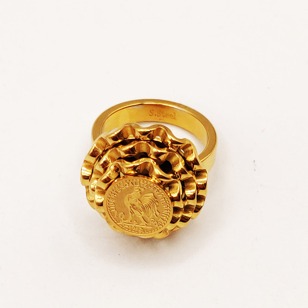 Bague Motif Oriental Louise Coq Luxe