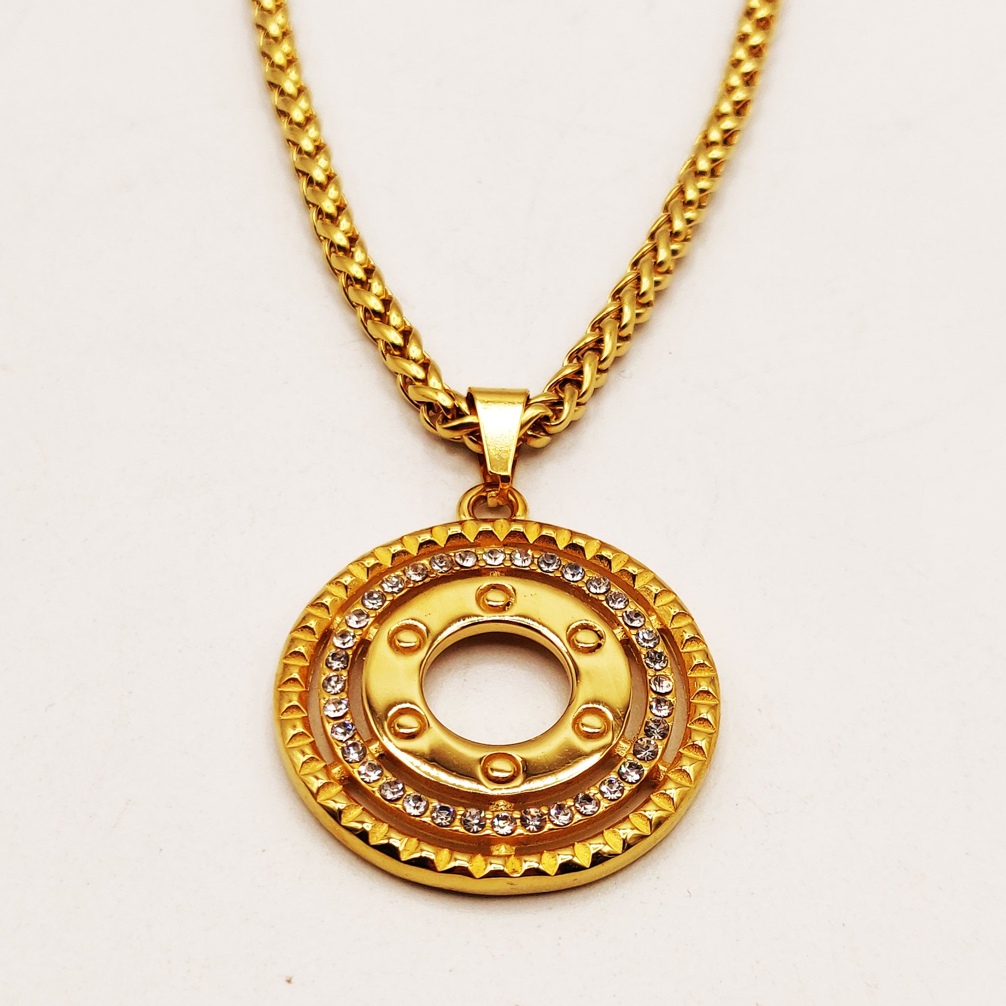 Collier Torsade Cercle Multi Pics Luxe