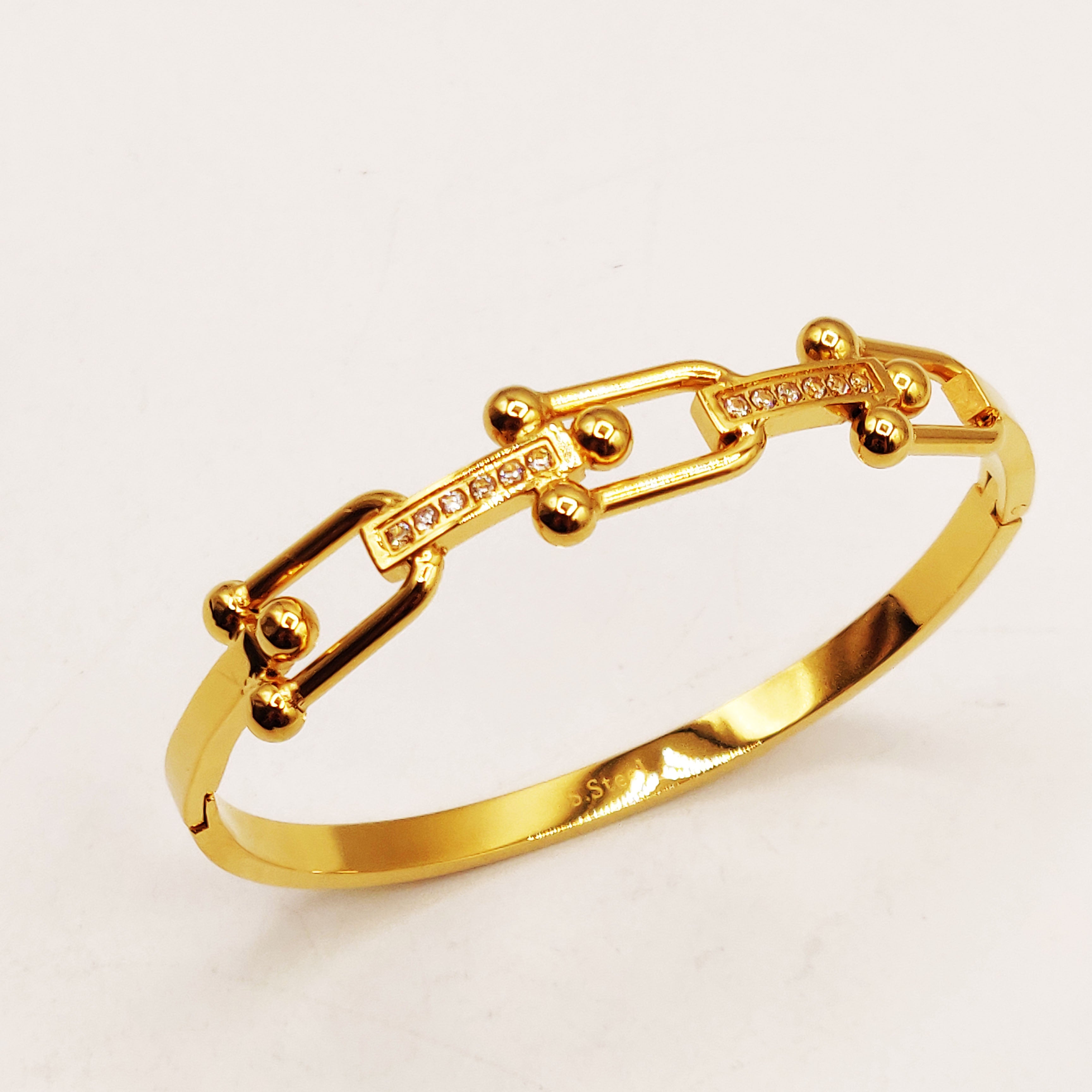 Bracelet Rigide T Luxe Cristaux