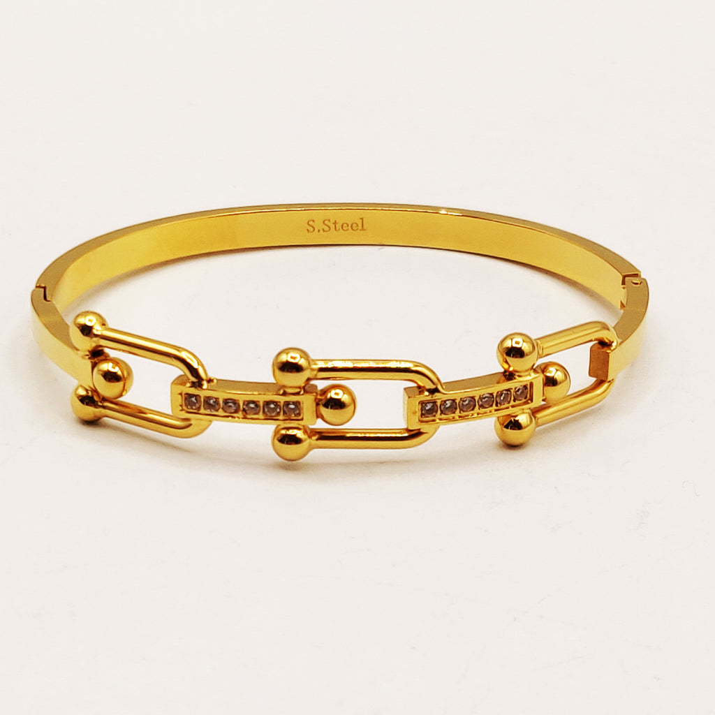 Bracelet Rigide T Luxe Cristaux