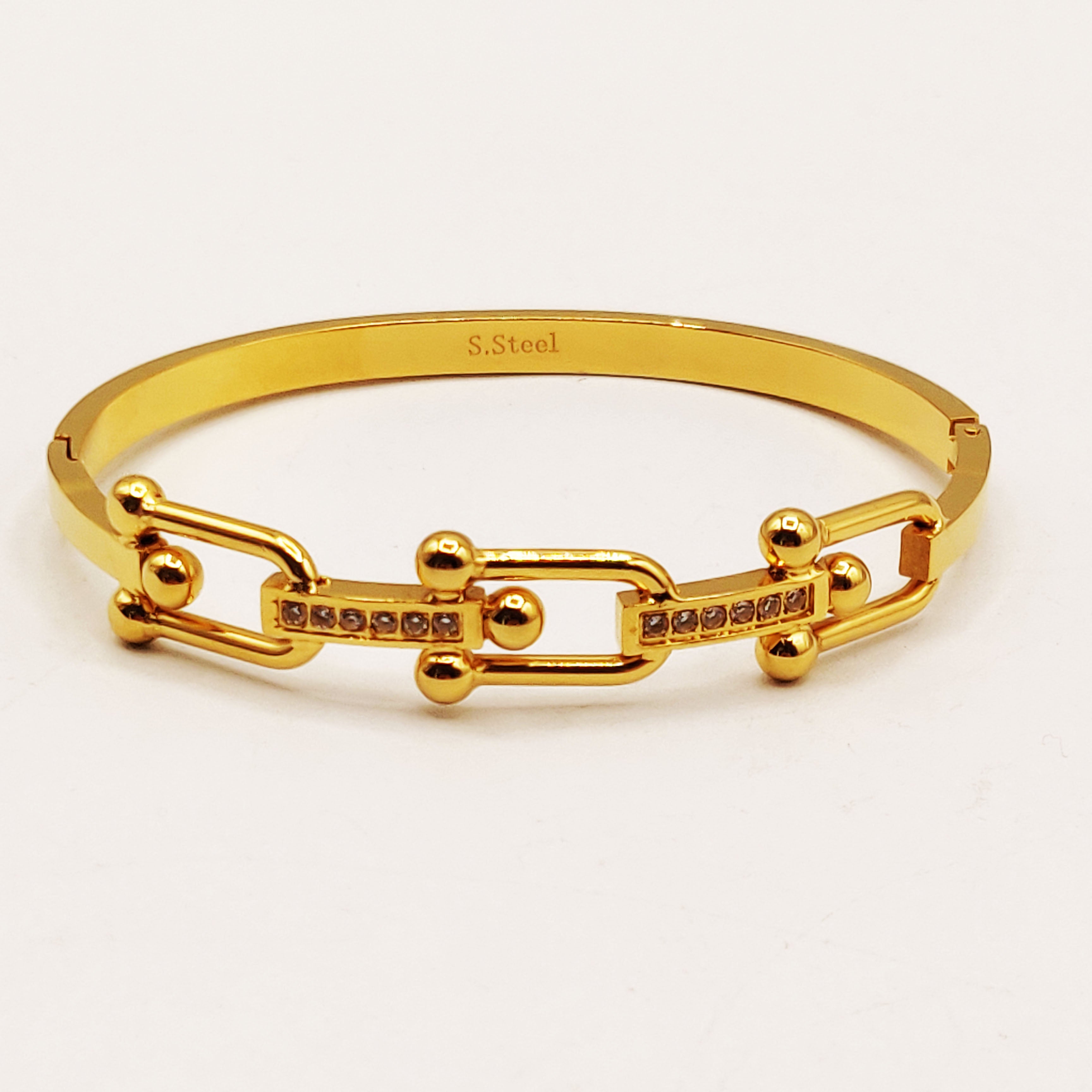 Bracelet Rigide T Luxe Cristaux