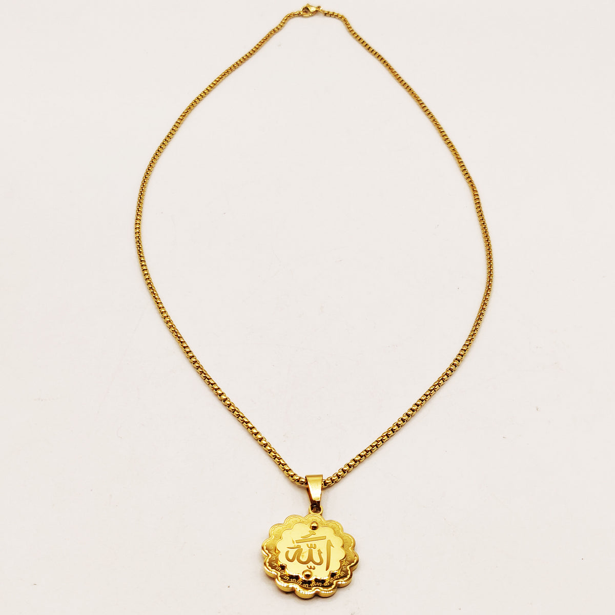 Collier Chaîne Cubique Pendentif Allah