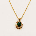 Collier Soleil Vert Tour Cristaux