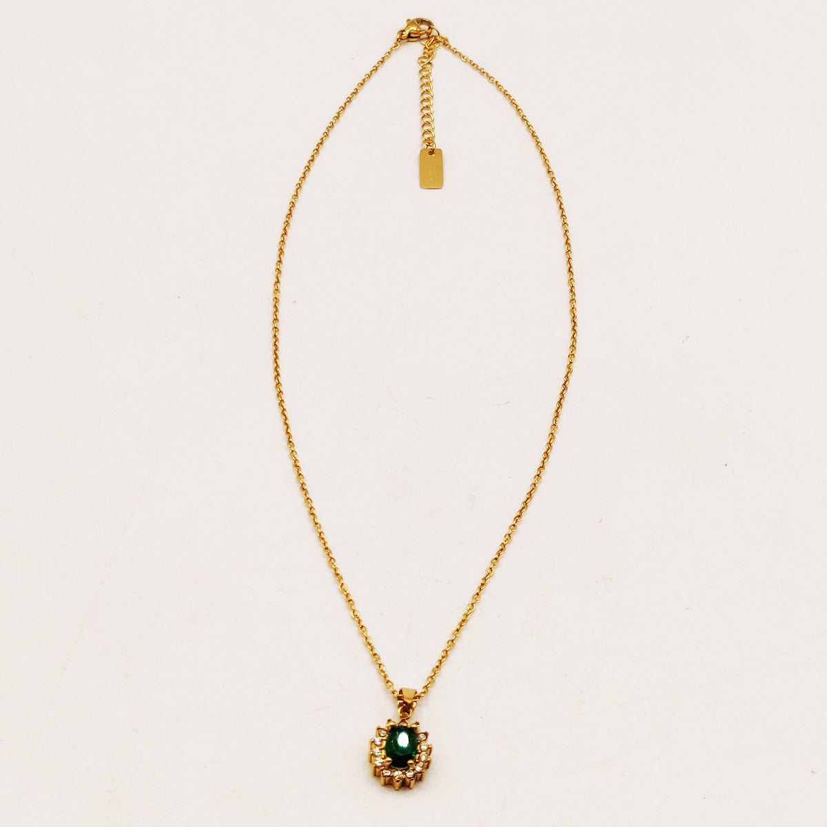 Collier Soleil Vert Tour Cristaux