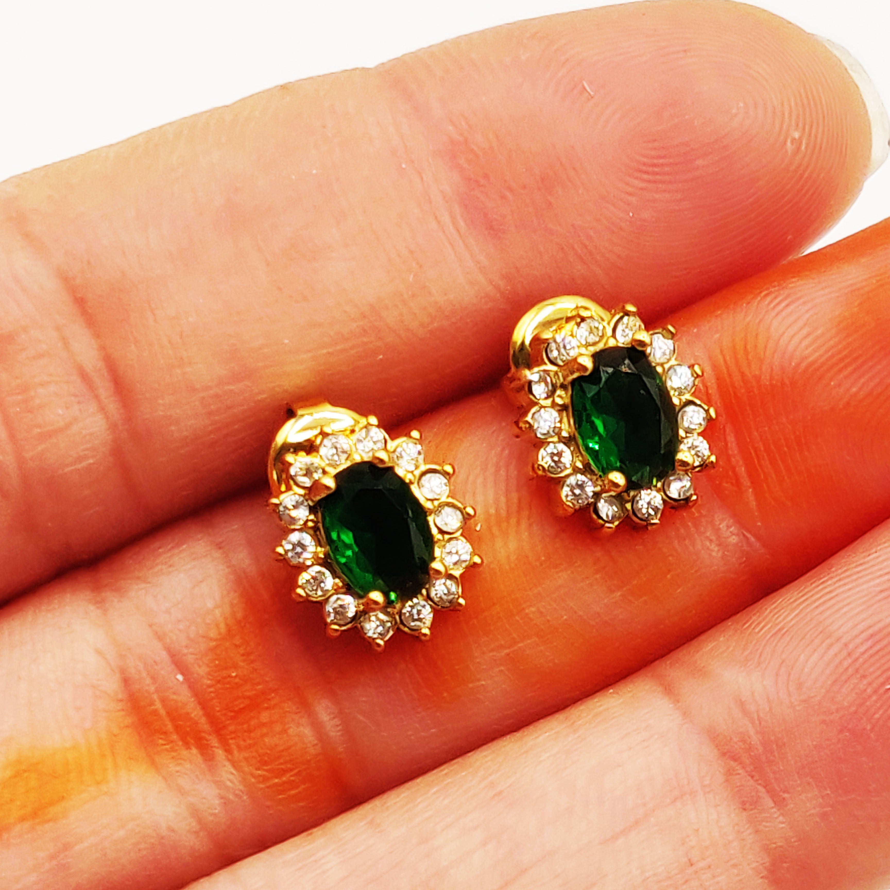 Boucles d'oreilles Soleil Vert Tour Cristaux