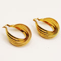 Boucles d'oreilles Multi Lignes Torsadées