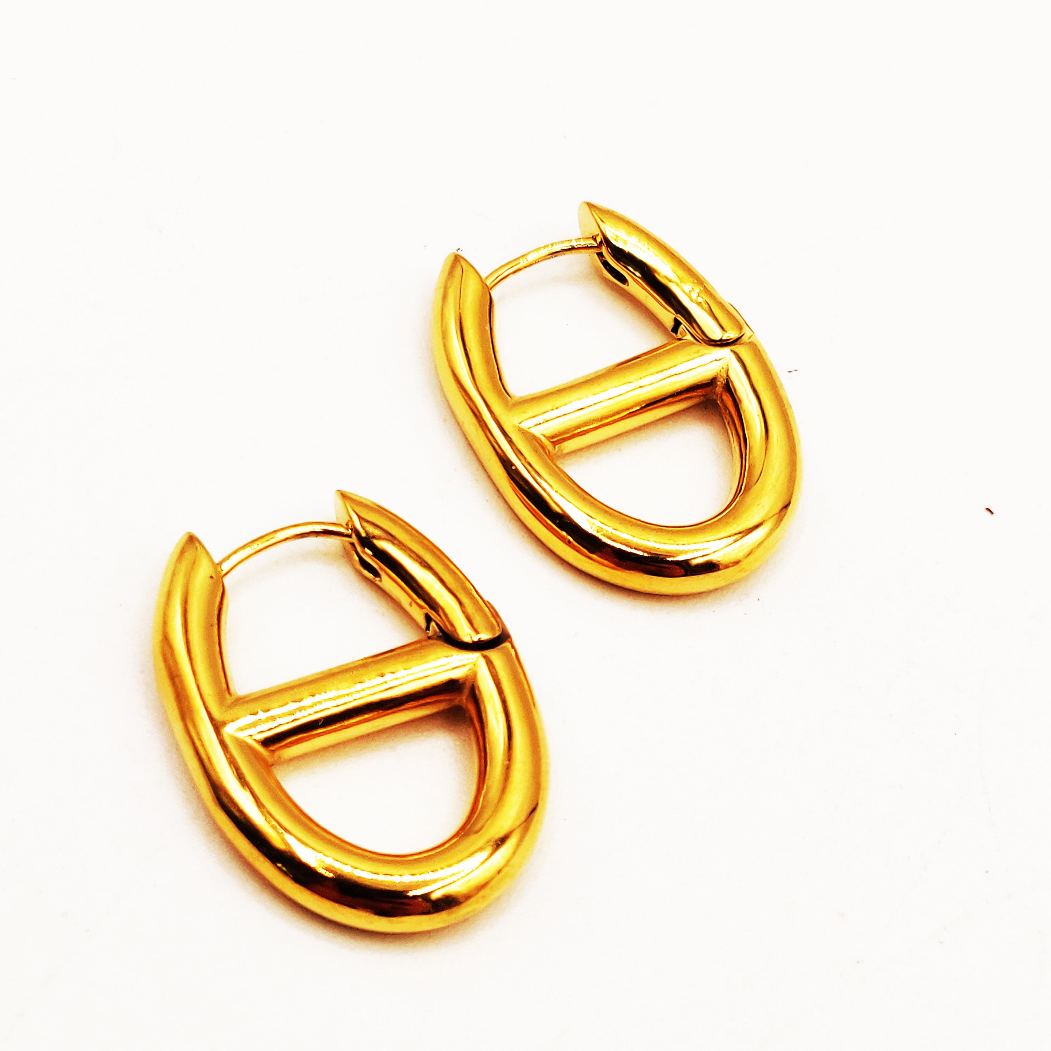 Boucles d'oreilles Grandes H Luxe