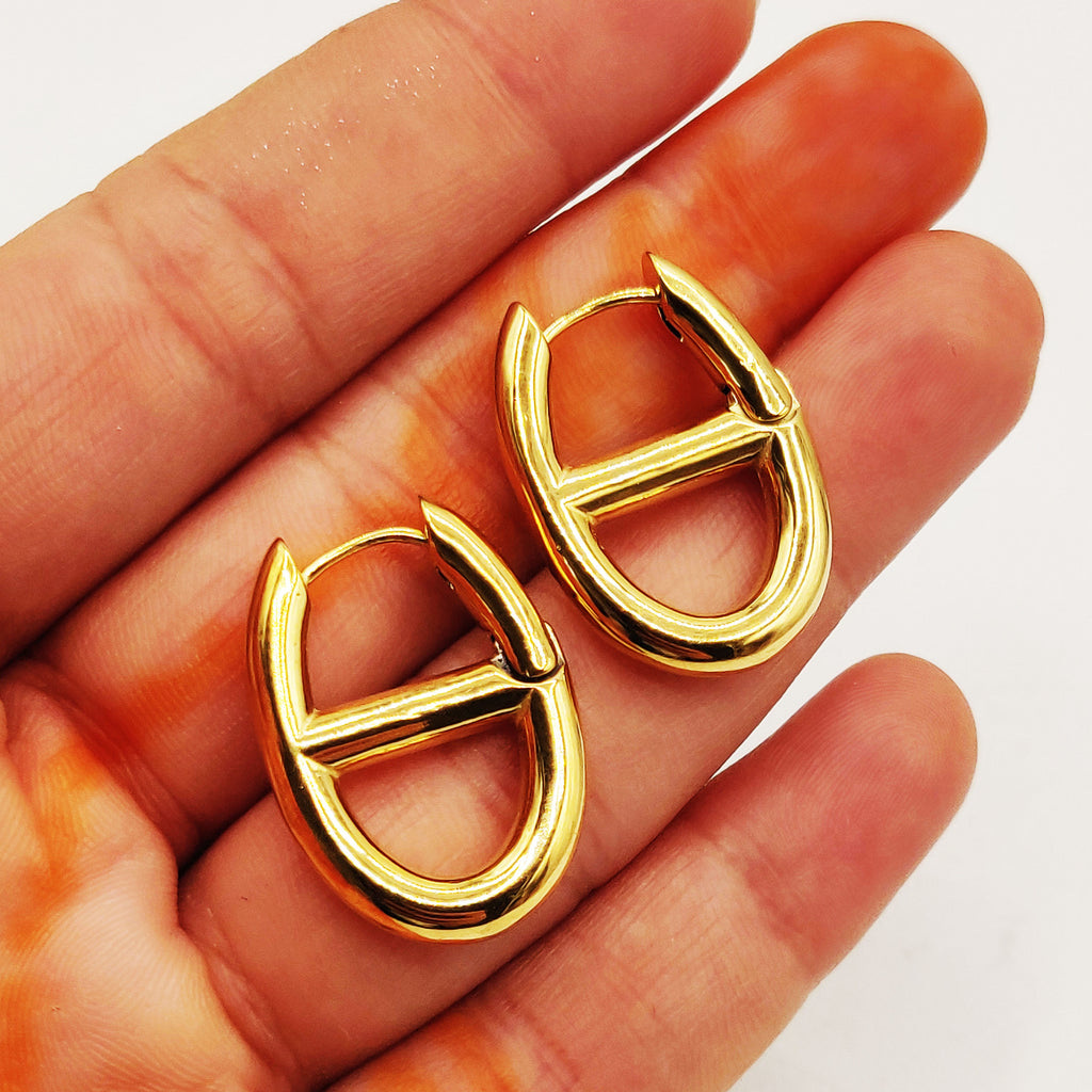 Boucles d'oreilles Grandes H Luxe