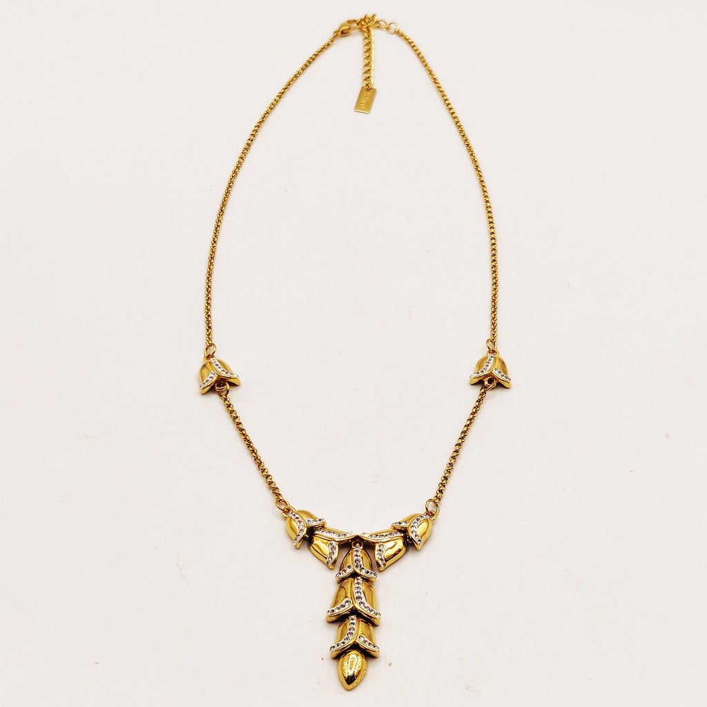 Collier Multi Feuillages Descendant Luxe