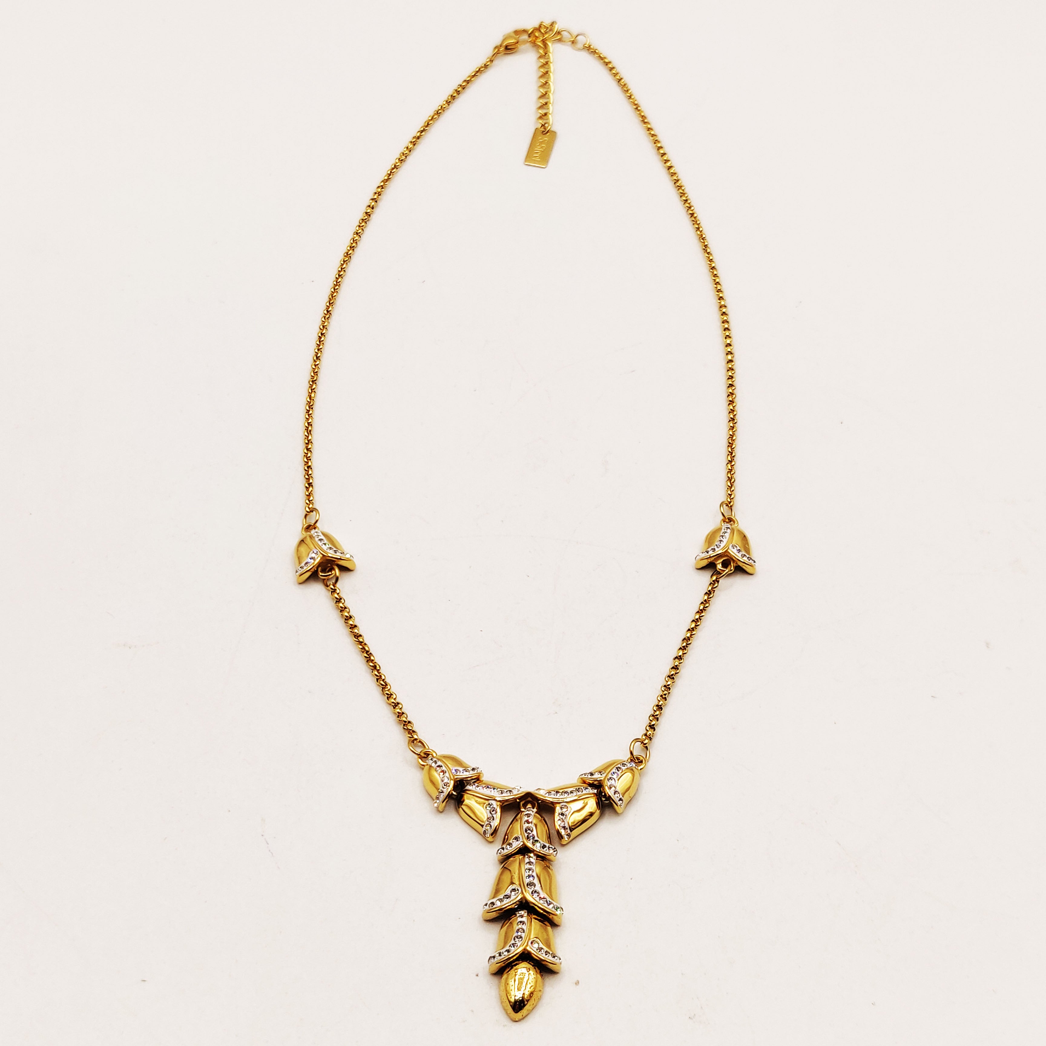 Collier Multi Feuillages Descendant Luxe