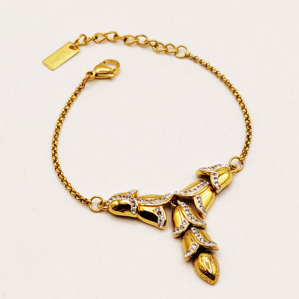 Bracelet Multi Feuillages Descendant Luxe