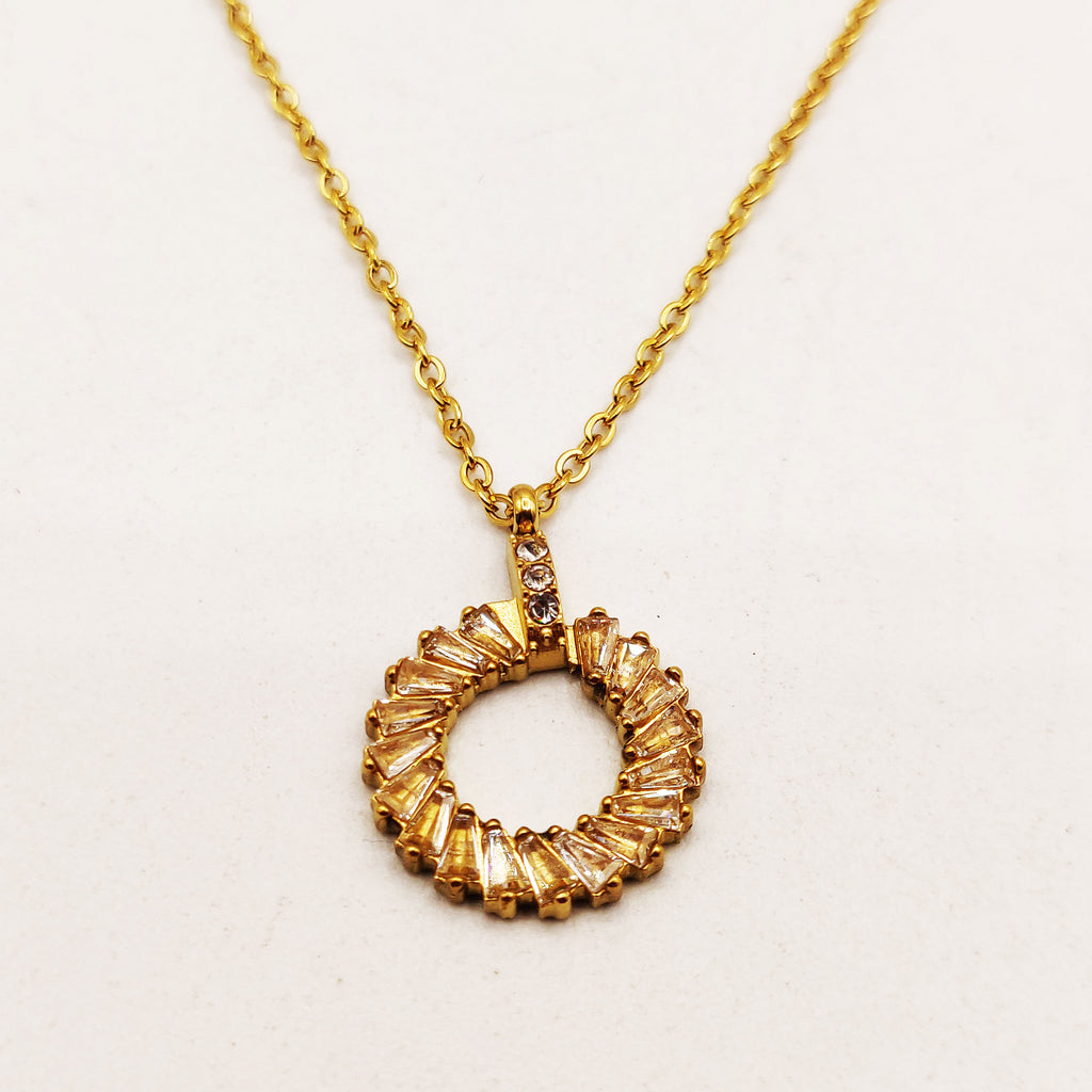 Collier Roue de Cristaux