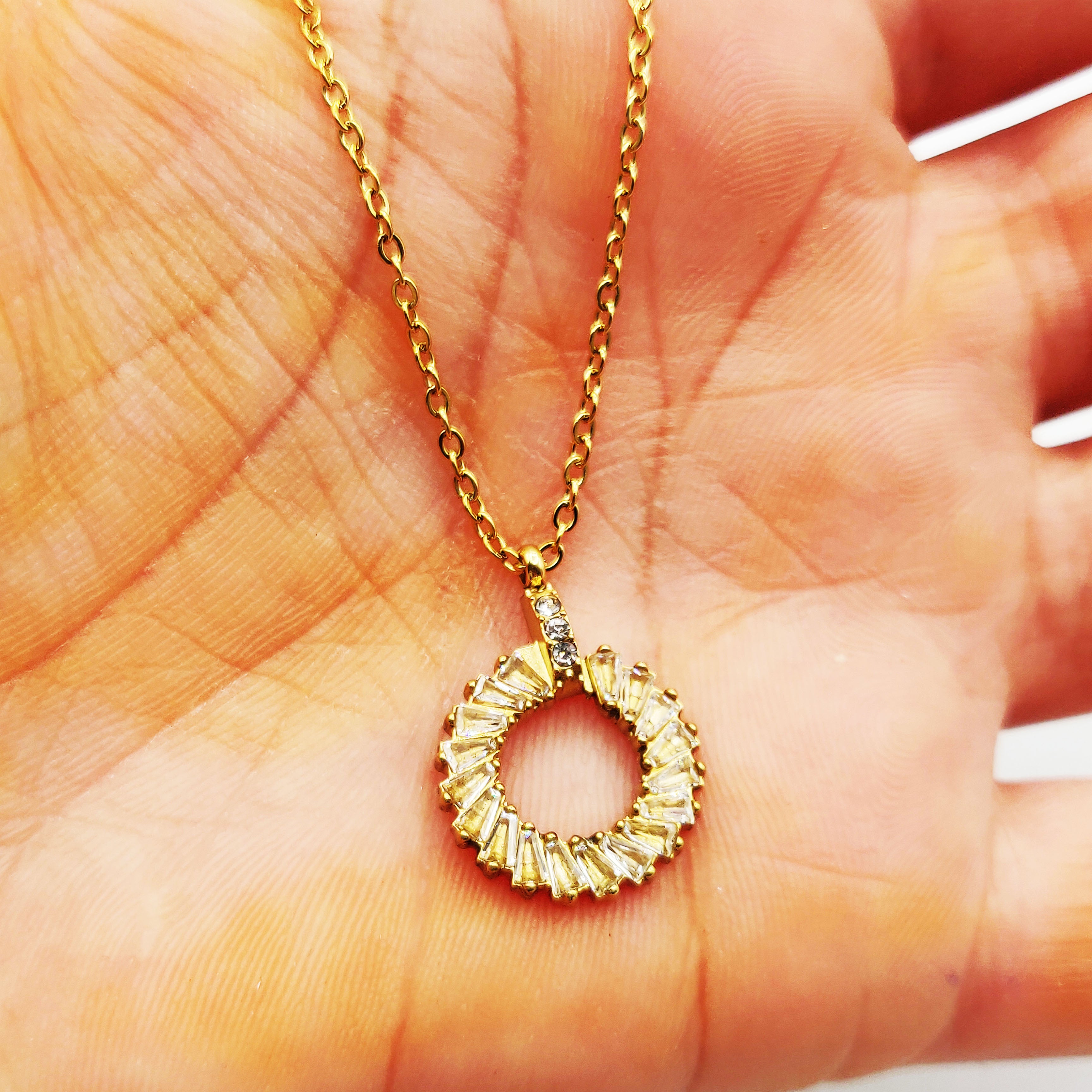 Collier Roue de Cristaux
