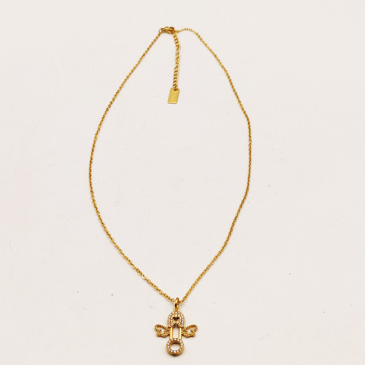 Collier Épingle Ailée Cristaux