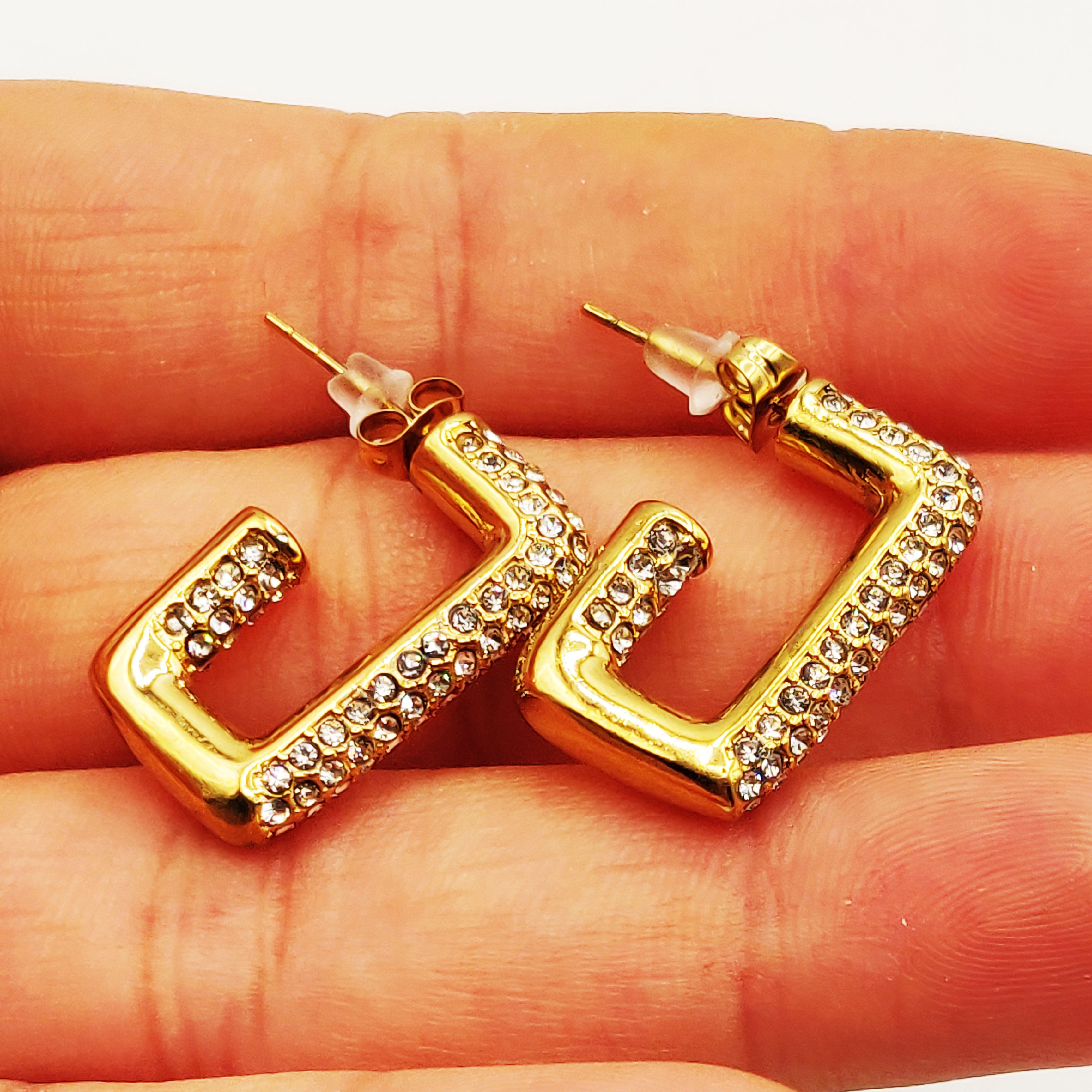 Boucles d'oreilles C Cristaux