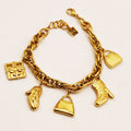 Bracelet Chaîne Bibelots Talons et Sacs Luxe