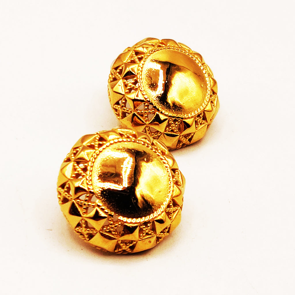 Boucles d'oreilles Torsade Rond Multi Pics Luxe
