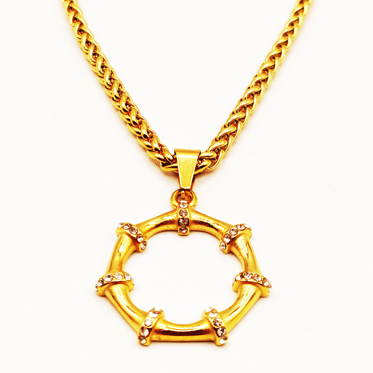 Collier Torsade Os Simple Cristaux