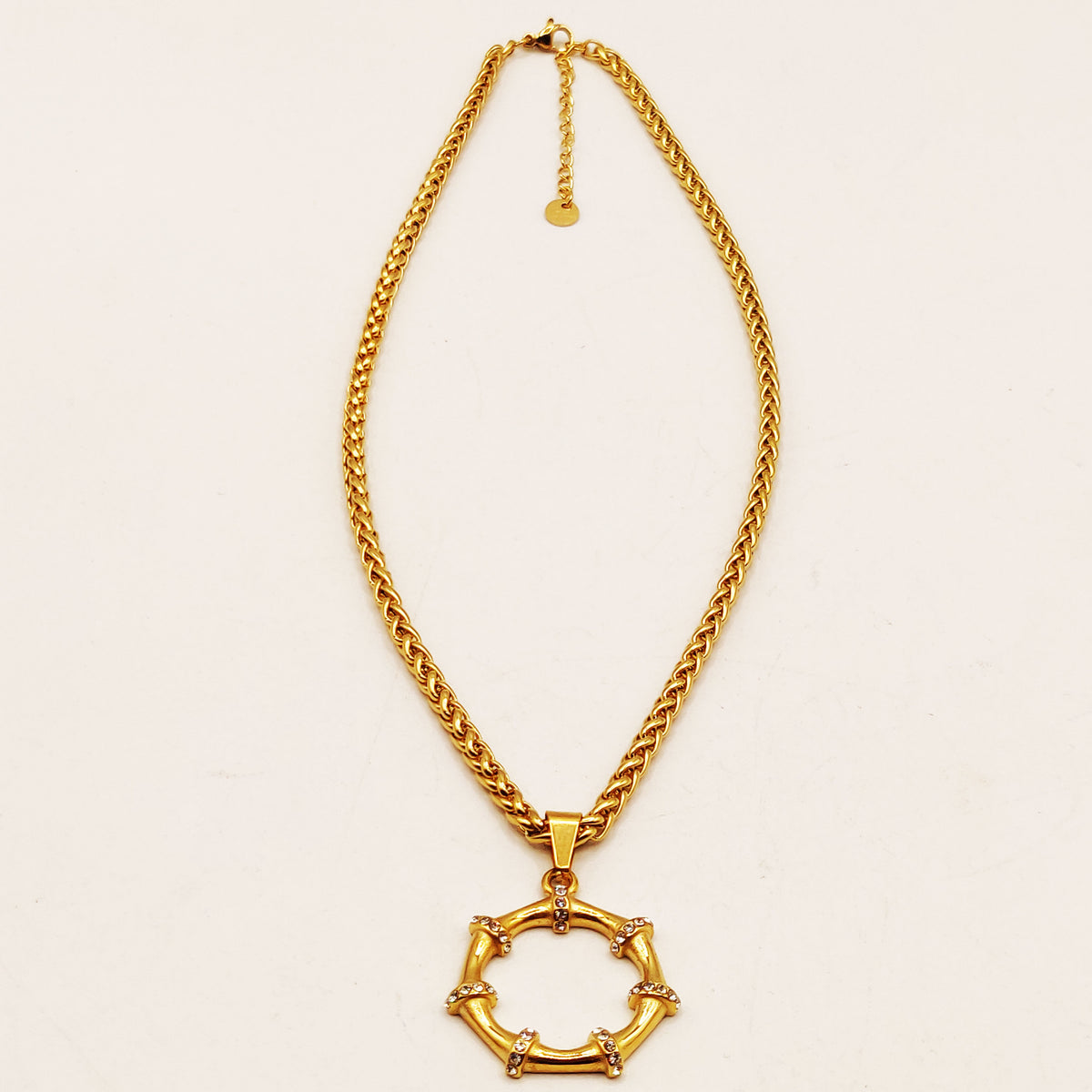 Collier Torsade Os Simple Cristaux