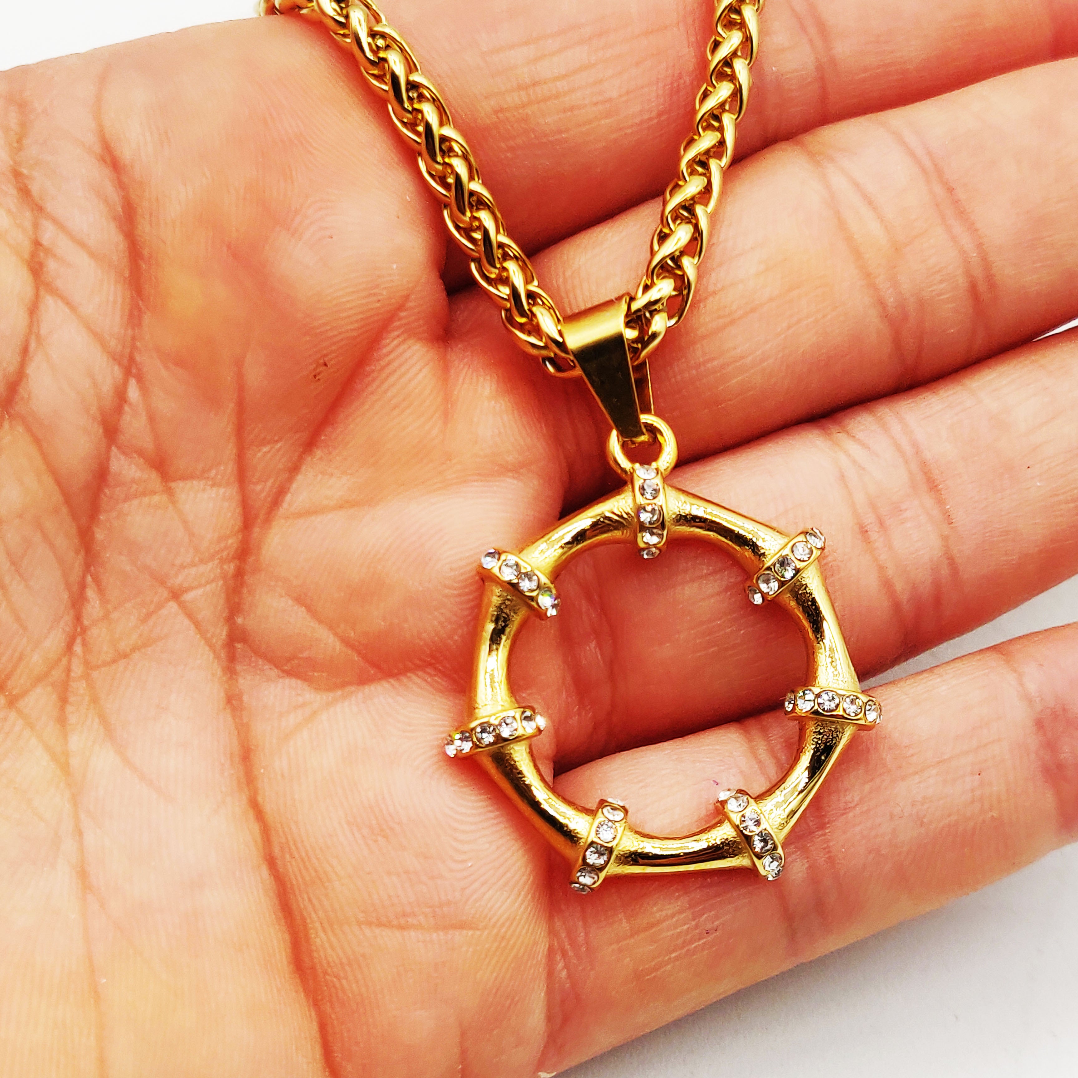 Collier Torsade Os Simple Cristaux