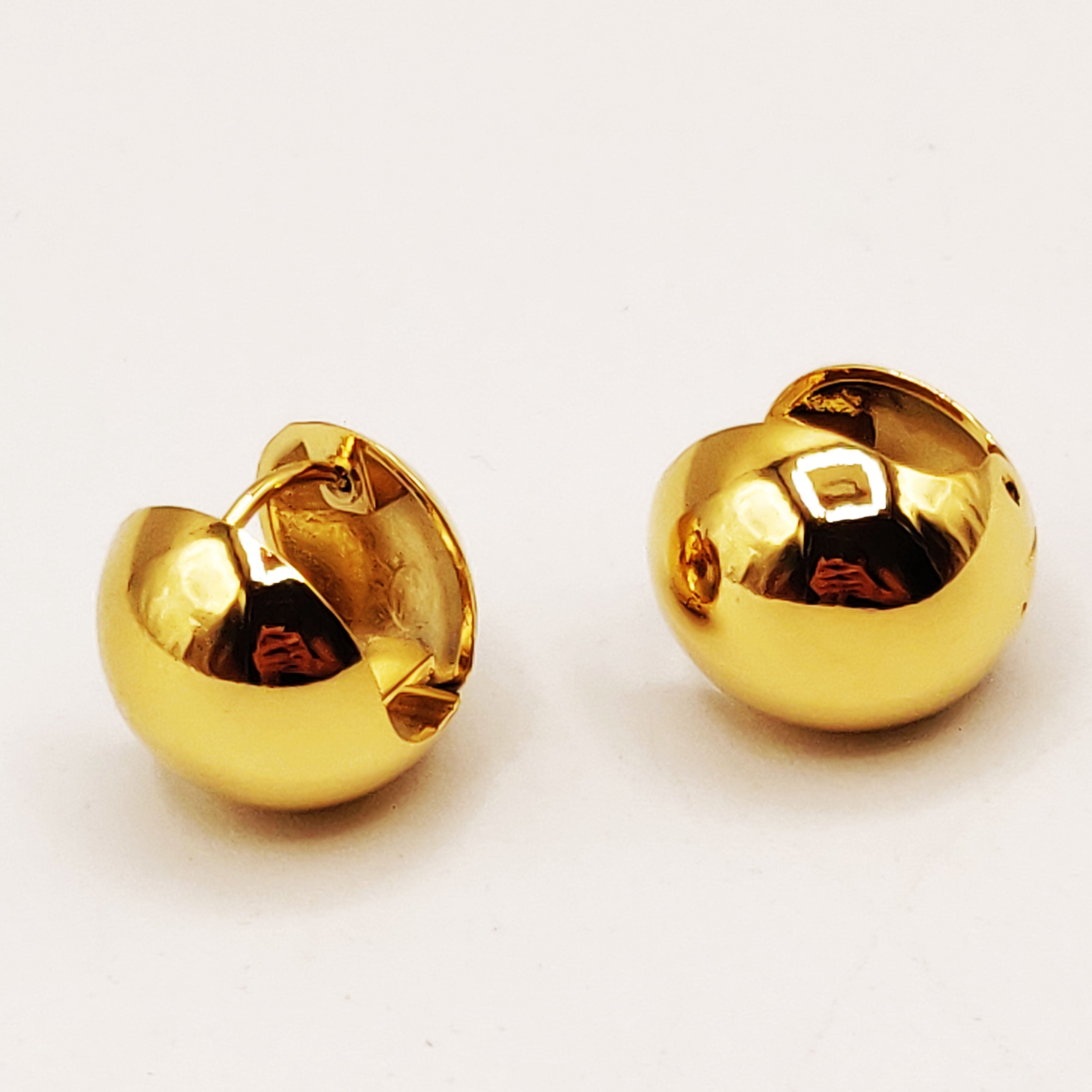 Boucles d'oreilles Boules Dorées