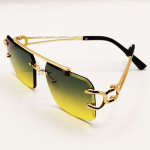 Lunettes de Soleil CV3020 Vertes et Jaunes