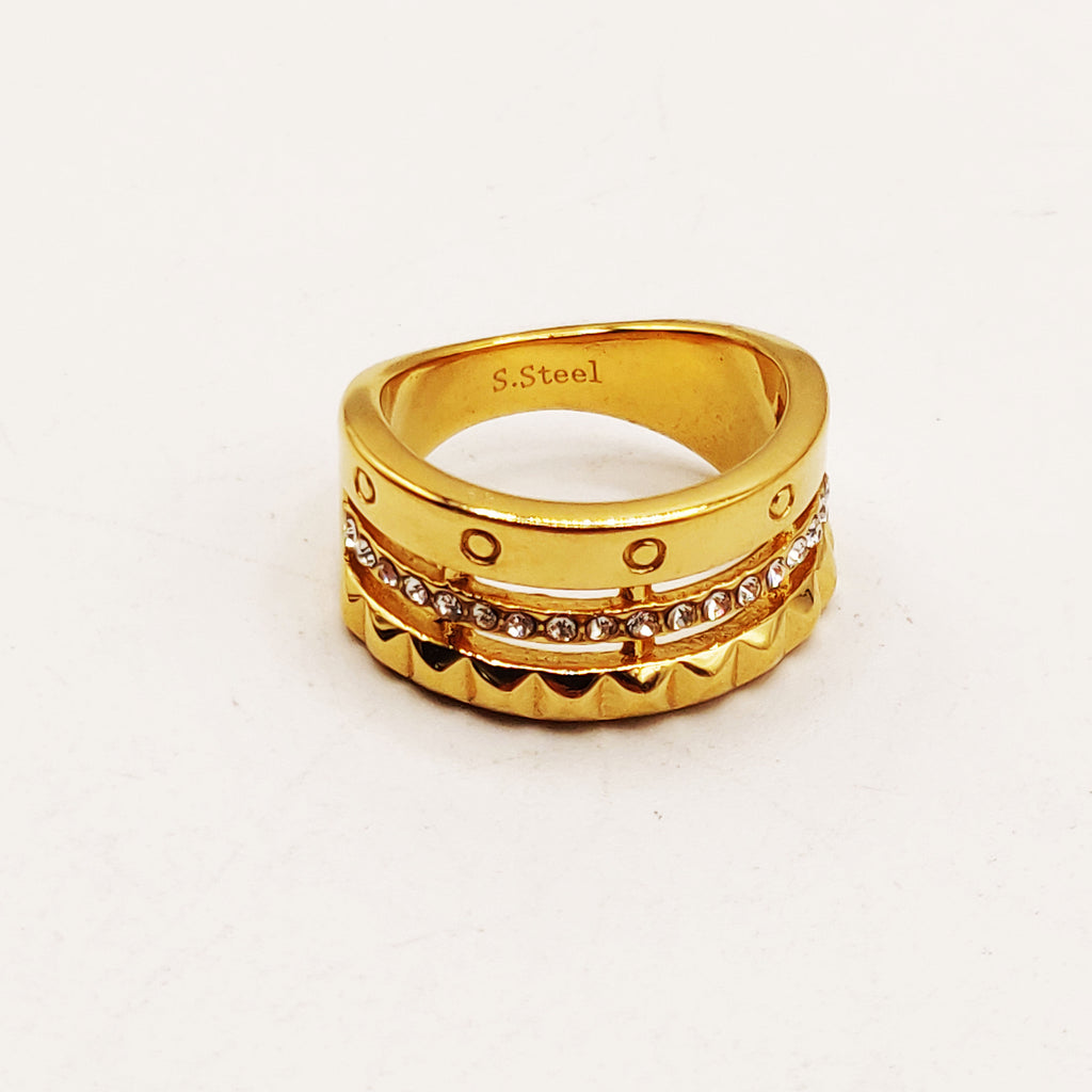 Bague Cercle Multi Pics Luxe