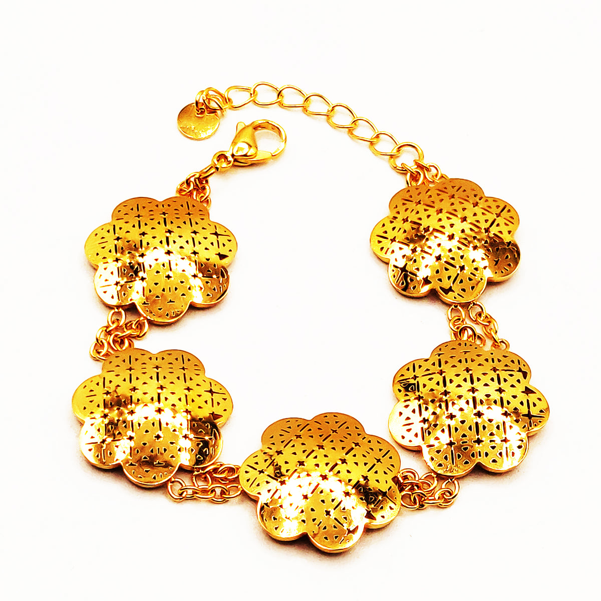 Bracelet Multi Rosaces Orientales Luxe