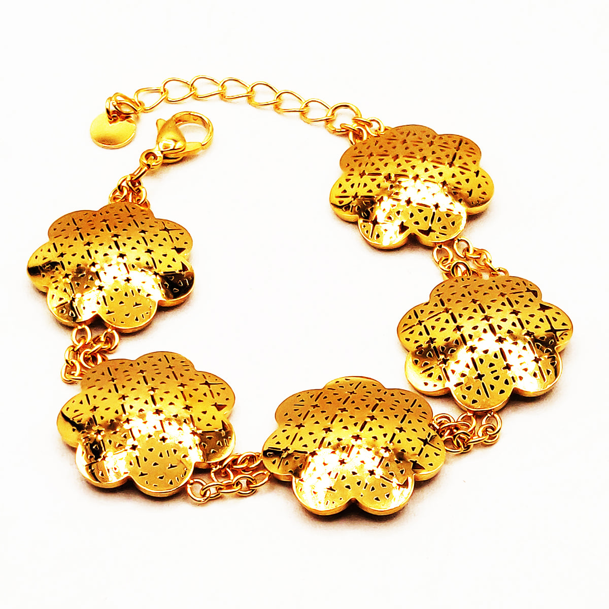 Bracelet Multi Rosaces Orientales Luxe