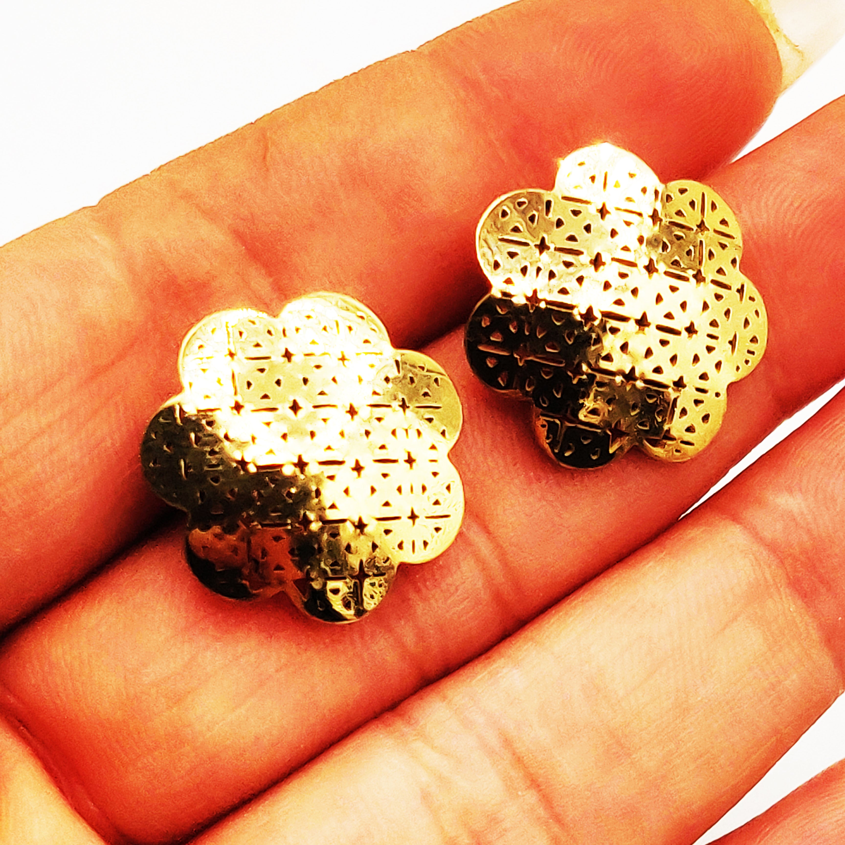 Boucles d'oreilles Rosaces Orientales Luxe