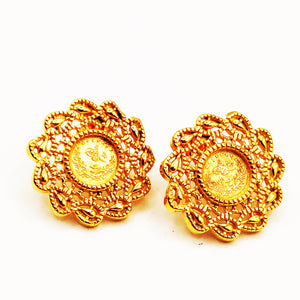 Boucles d'oreilles Torsade Louise Soleil de Gouttes Luxe