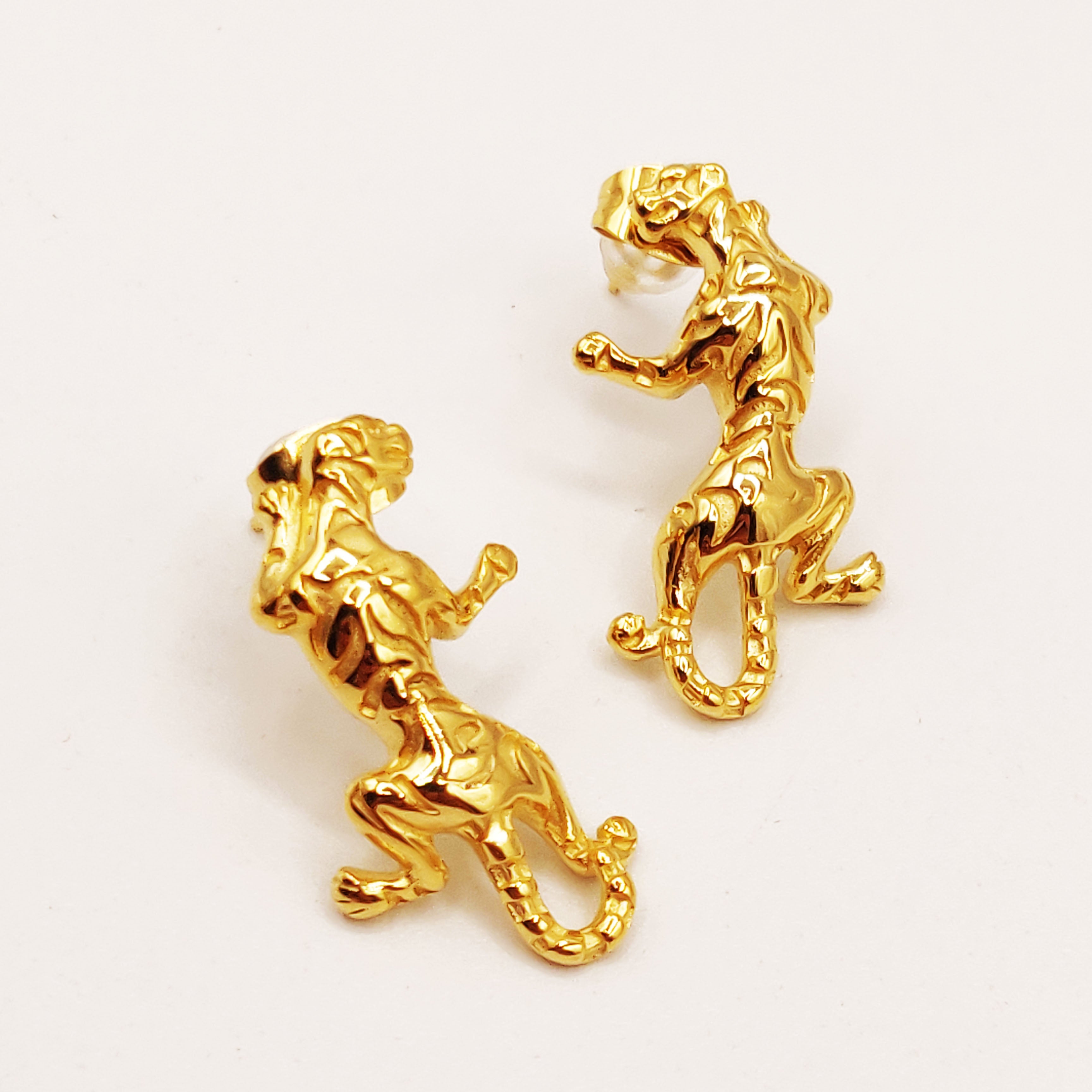 Boucles d'oreilles Torsade Jaguar de Dessus Luxe