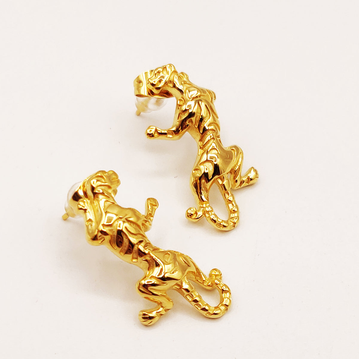 Boucles d'oreilles Torsade Jaguar de Dessus Luxe